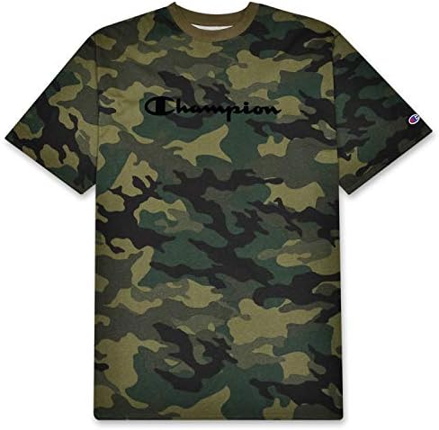 Champion Mens Big and Tall T-Shirts for Men, Camo Shirt, Fig Green 3XT