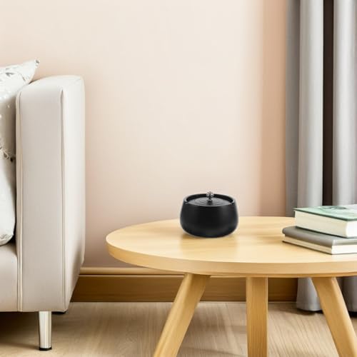Cendrier en céramique avec couvercle SHINEOFI compact style rétro - 6