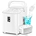 Produktbild FOHERE Eiswürfelmaschine, Eiswürfel in 5 Minuten, 14KG in 24 Stunden, Selbstreinigender Mini Eiswürfelbereiter, 2 Eiswürfel Größen für Küche, Büro, Bar und Party, Leicht zu Tragender Griff, Weiß