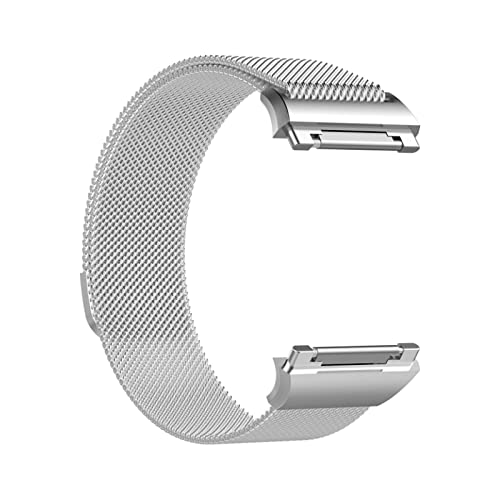 Be In Your Mind Correa de reloj compatible con Fitbit Ionic, correa de reloj de acero inoxidable de malla de metal magnética de repuesto, 140~205mm, Metal