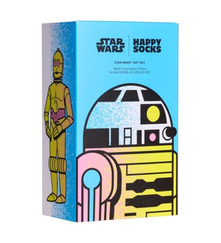 Happy Socks STAR WARS™ 3-Pack Gift Set Baumwolle Socken Damen Herren Schwarz 41-46