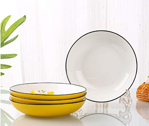 Grand plat profond en céramique style japonais pour résoudre le manque de place