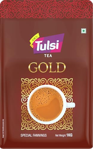 Image of Tulsi Gold Tea Special Fannings 1kg | Premium Chai | Assam Tea Leaves | Kadak & Aromatic Blend for Quality Chai Lovers