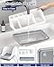 Bathroom Counter Organizer and Storage, 7 Slots Detachable Toothbrush Holders for Bathrooms, Anti-Slip Electric Toothbrush and Toothpaste Holder Countertop Vanity Organizer Accessories for Adults Kids