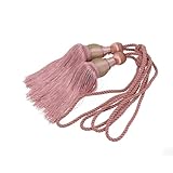 Contenu du lot : lot de 2 grandes embrasses (une paire) ; chaque paire mesure environ 71 cm au total avec des pompons d'environ 20 cm et des sangles d'environ 40 cm, poids net d'environ 200 g par paire pour une suspension équilibrée.