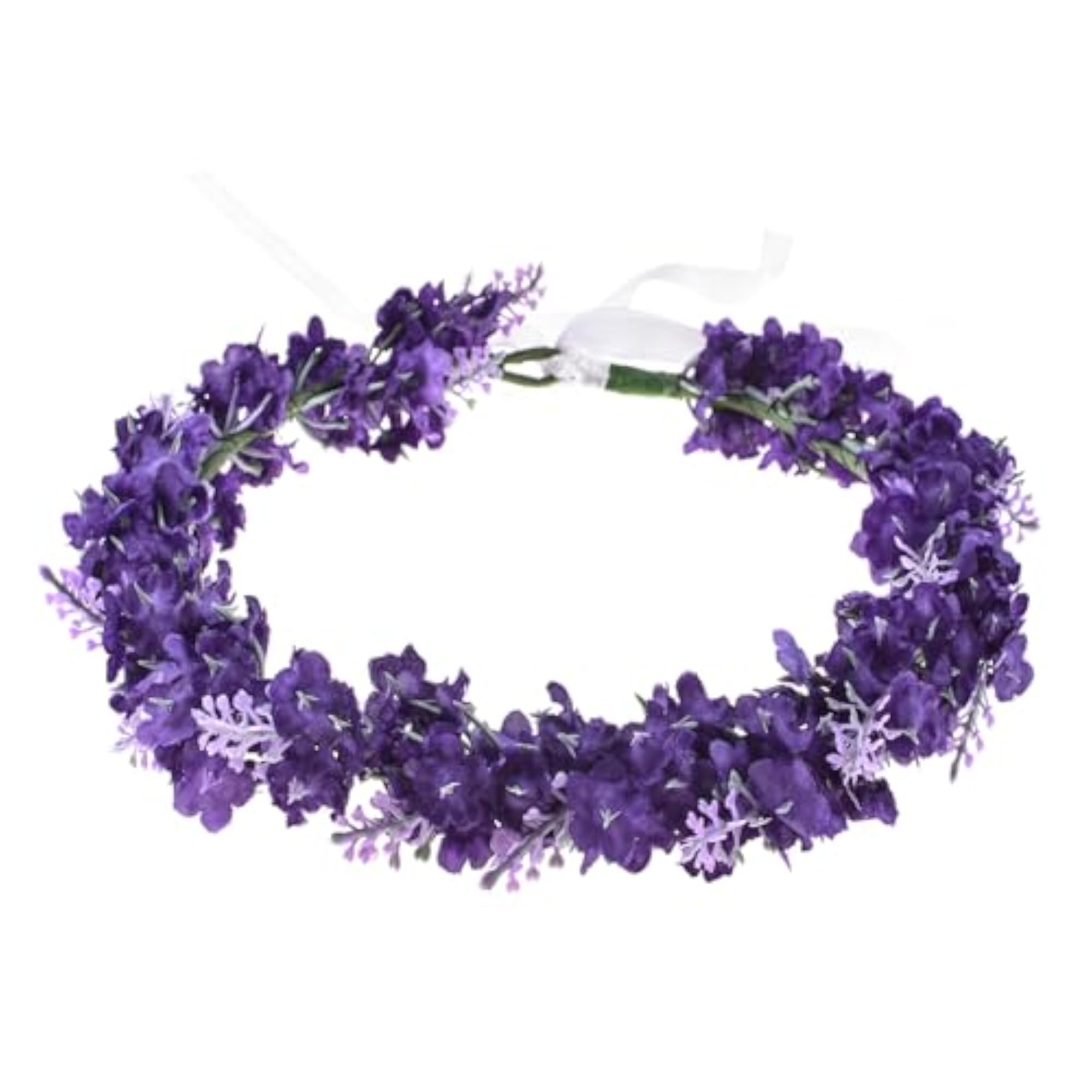 Wedding Hydrangea Flower Headband, Lavender Grape