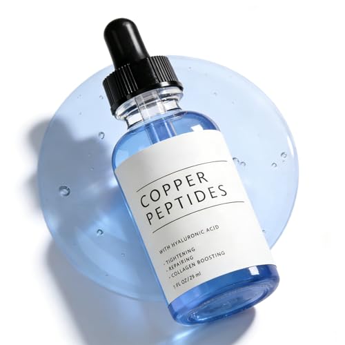 GHK-Cu Copper Peptide Serum, Anti Aging Serum, Peptides Serum For Face, Peptide Moisturiser | Hydrates, Firms Skin & Reduces Fine Lines | For Dullness & Dry Skin