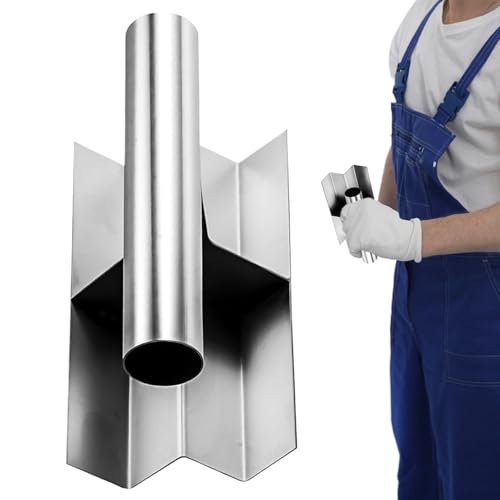 Concrete Trowel Tool, Stainless Steel Spatula, 30x12cm Plastering Tool, Solid Stainless Steel Material, Masonry Trowel with Ergonomic Handle, Construction Home Renovation Joint Taping for Finishing