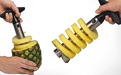 Decorcrafts Stainless Steel Pineapple Peeler Pine Apple Slicer Kitchen Easy Gadget Slicer Cutter Fruit Peeler