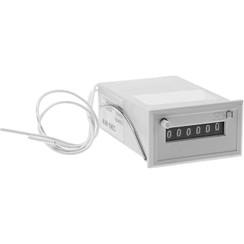 AC220V Electromagnetic Pulse Counter 6-Digit LCD Display Frequency Counter Pulse Signal Counter
