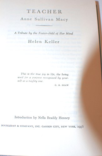 Teacher Anne Sullivan Macy B000S5TRPG Book Cover