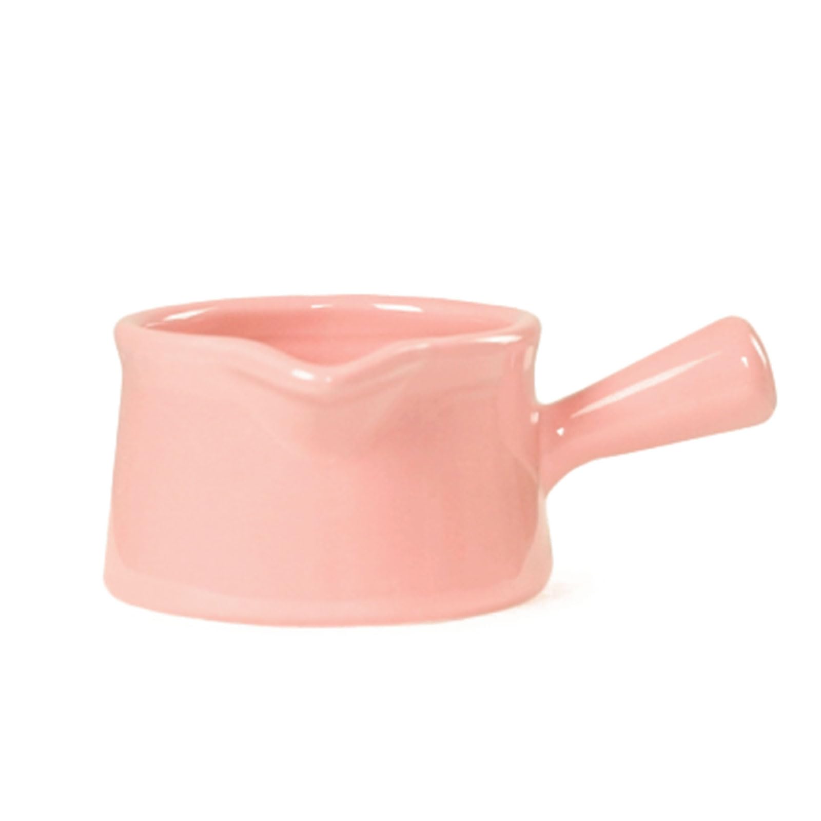 MRKU Pot à Lait, saucière, Tasse à Eau, pichet, Distributeur de crème et de café, Pot à Sucre et à Sauce en céramique avec poignée, idéal pour la Confiture et Le sirop.