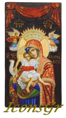 Icône chrétienne orthodoxe en bois faite main, cadeau de baptême et mariage