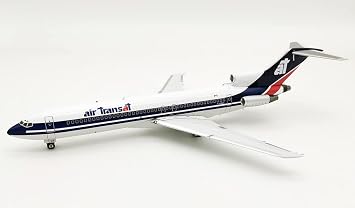 IF722AT0320 Air Transat Boeing 727-200 C-GAAL 1200 Scale with Stand