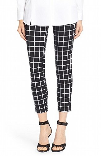 HUE Women's Windowpane Ponte Skimmer Leggings