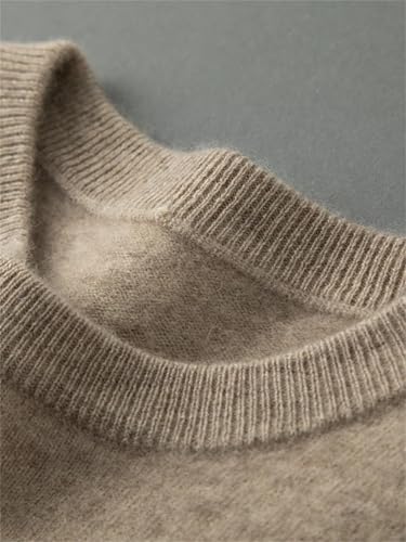 Men Crew Neck 100 Percent Cashmere Sweaters Jumper Lightweight Long Sleeves Comfy Knitted Pullover2