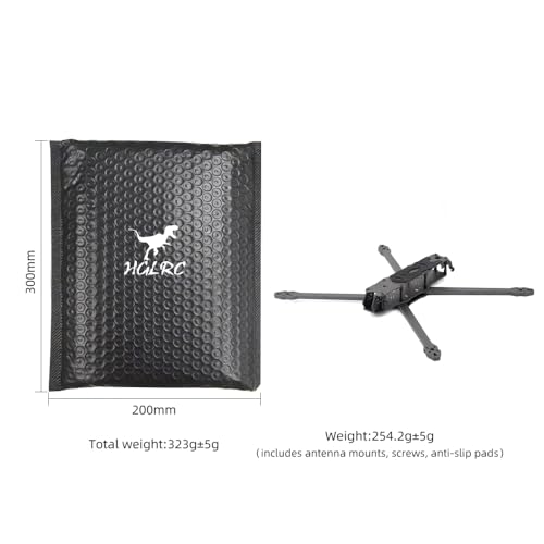 HGLRC 415mm 10 inch FPV Racing Drone Frame Carbon Fiber for FPV Long Range Freestyle Training Quadcopter with Lipo Battery Strap