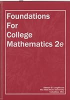 Foundations for College Mathematics B00K6QJ8IS Book Cover