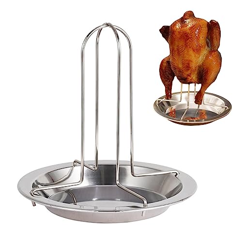 Comparison: Best Roaster Oven Whole Chicken 9 Chicken Roaster Rack,Stainless Steel Beer Can Chicken Holder for Whole Chicken Roaster Detachable Vertical Roaster Rack For Chicken Turkey Roaster BBQ Grilling,Easy to Use