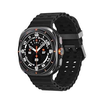 Pulseira de silicone marinho para Samsung Galaxy Watch Ultra de 47 mm masculino/feminino, à prova d'água sem lacunas, pulseira esportiva macia compatível com Samsung Watch Ultra, para homens/mulheres,