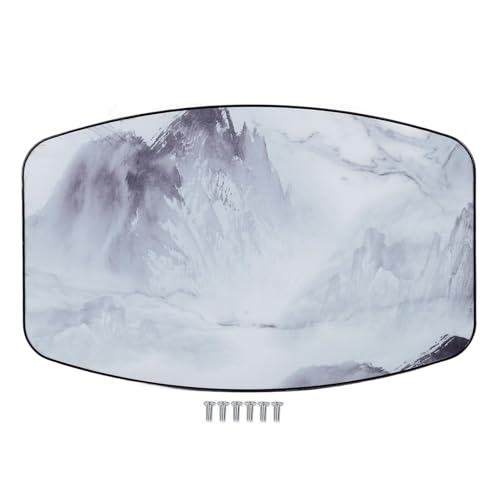 Multizenic Solid Wood Tabletop, and Removable, for Camper RV Car Yacht Floating Bridge Deck Terrace, Easy Installation with Screw Hole Fixation (Landscape)