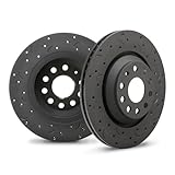 Hawk Performance HTC4448 Cross-Drilled and Slotted Talon Rotors