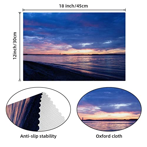 Sets de table Sundown anti-brûlure et antidérapants pour protéger votre table