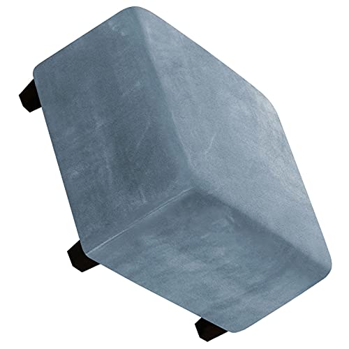 AQIGR Ottoman Schonbezug Hockerbezug Bezug für Fußhocker, Quadratisch Stretch Ottomane Abdeckung, Sitzhocker Elastisch Husse, Jacquard Überzug Möbel Protector für Sofa Fußbank Cover
