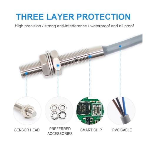 Interrupteur de proximite detection accurate 1mm M5 inox etanche - 7