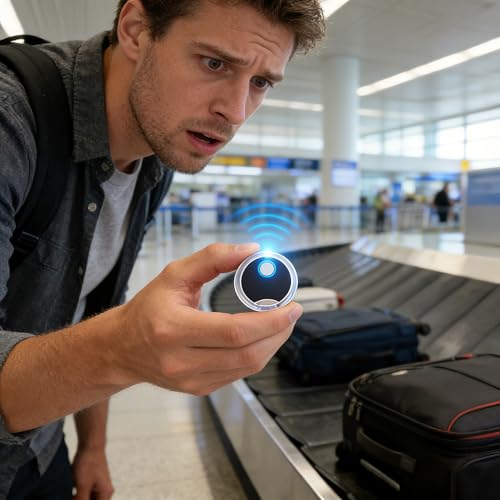 XUBX 2 Pack Schlüsselfinder Tags, Wireless Handy-Finder, Gegenstandsfinder, Smart Tracker, Bidirektionalem Alarm Anti-Lost Key Finder, Schlüsselanhänger Wallet Locator für Schlüssel, Gepäck, Haustiere