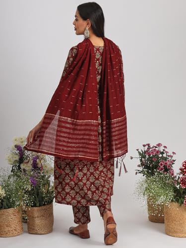 Image of Womanista Silk Blend Womens Kurta Set