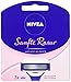 Produktbild NIVEA Sanfte Rasur Wechselklingen im 1er Pack (1 x 3 Stück), 3 Rasierklingen für NIVEA Rasierer mit Wechselklingen, Rasieraufsätze mit je 5 Einzelklingen und Gleitpad