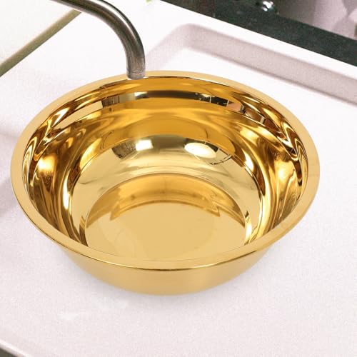 Tazón de acero inoxidable grueso 30 cm para lavado y mezcla miniatura 4