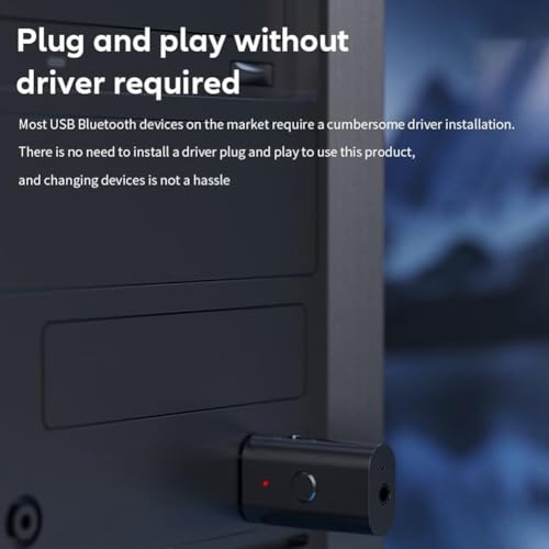 PAGJHRFJG Receptor Transmisor Bluetooth 5.3, Adaptador Bluetooth USB, Transmisor de Audio Inalámbrico para de Sonido de TV, Hogar/Coche - imagen 8