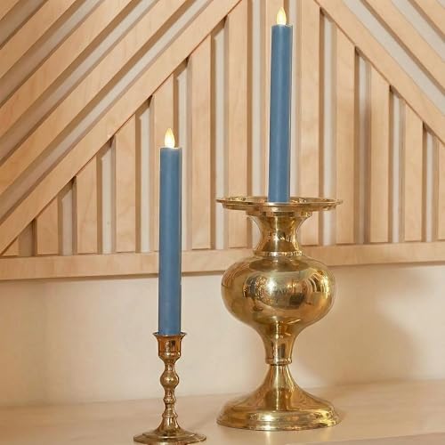 Image of Luminara - Flameless Battery Operated Taper Candle - Spring Lake - Pack of 2-1x9.75 - LED Flickering Flame - Realistic Safe for Home Kids and Pets