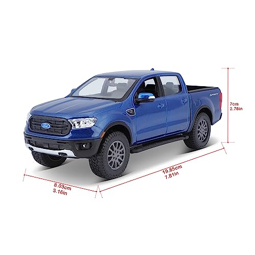 2019 Ford Ranger 1:24 Maisto Azul Miniatura miniatura 6