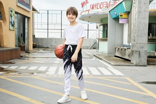uideazone 6-13T Boys Pants Funny 3D Graphic Sweatpants Little Boys Jogger Pants for Sport Gym Casual2