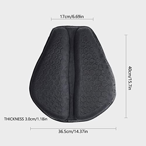 2 Pcs Almofada de Gel para Assento de Motocicleta | Almofada de assento de motocicleta de ar 3D | Al
