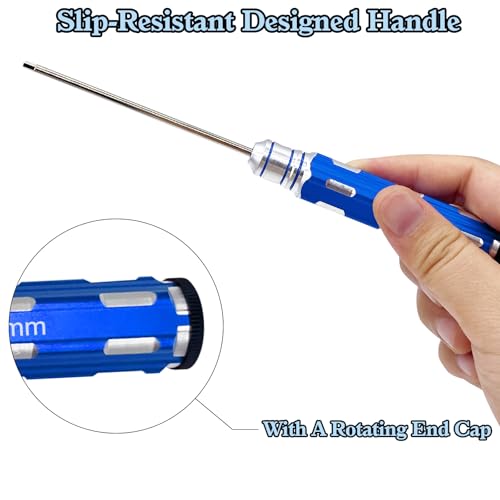 Hiqtradebyjj Rc Tool Kit, Hex Allen Screwdriver Kit, Rc Screwdriver Set 1.27Mm 1.5Mm 2.0Mm 2.5Mm 3.0Mm Hex Driver Repair Tools For Rc Car Boat Drone Helicopter thumb #3
