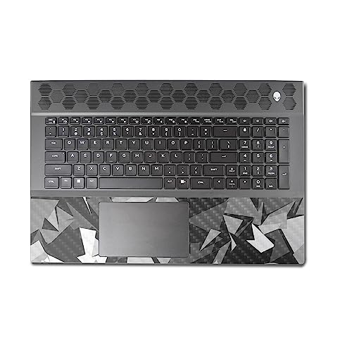 Image of MightySkins Carbon Fiber Skin Compatible with Alienware M18 R1 (2023) Full Wrap Kit - Mono Camo | Protective, Durable Textured Carbon Fiber Finish | Easy to Apply & Change Styles | Made in The USA