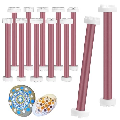 Darivefish 20 Shapes Petal Dotting Tools for Painting, Mandala Dotting Tools for Rocks, 10 Pens Set