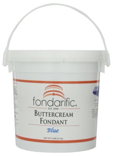 Fondarific Buttercream Blue Fondant, 5-Pounds