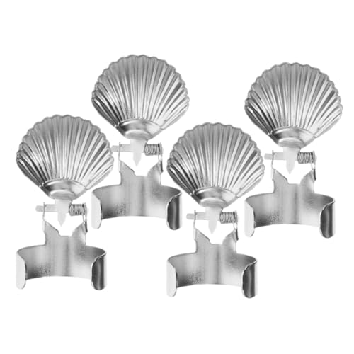 GOOHOCHY Metal Candle Snuffer Tool Automatic Flame Extinguisher for Safe Wick Smoldering Prevention Sturdy Heat Resistant Design Elegant Shell Shape for Household Candle Use