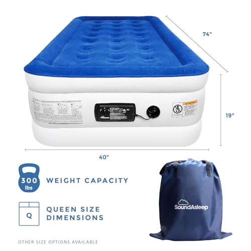 image for SoundAsleep Products Dream Series Luxury Air Mattress, ComfortCoil Tec
