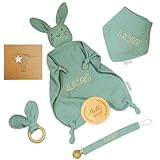 BALÚ Cesta Bebé Recién Nacido (5 Piezas),Canastilla Bebe Personalizada. Regalo Bautizo