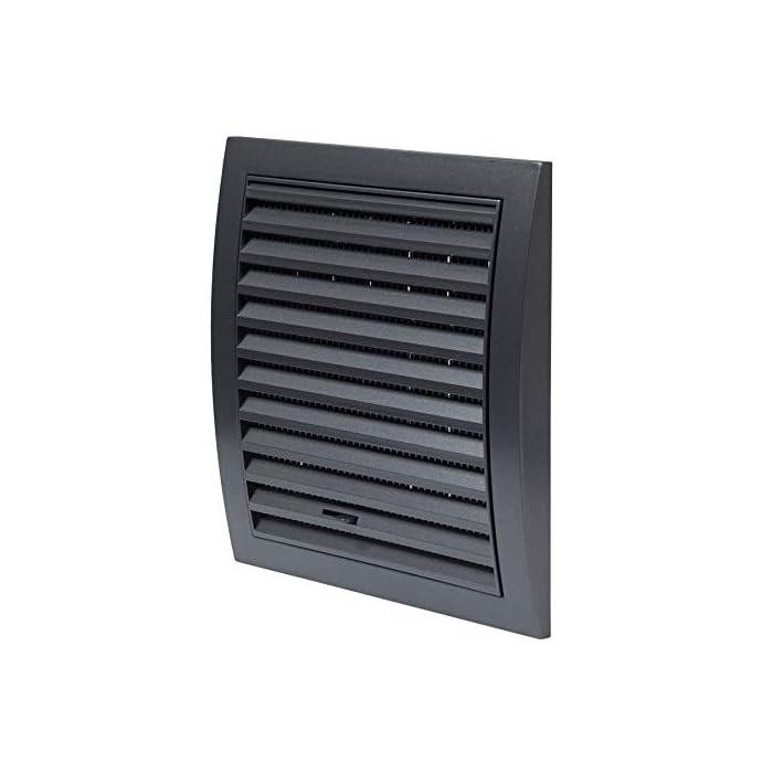 Buy 5x5'' Anthracite Black Plastic Adjustable Air Vent Cover, HVAC