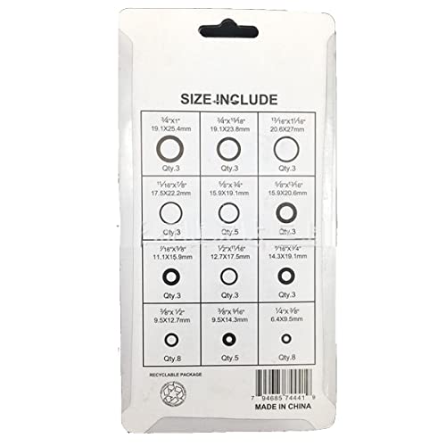 MACHSWON 50 Pcs Nitrile Rubber O-Rings Gasket Kit Metric Sealing O-Ring Washers Assortment Set Gasket O Rings Seal Grommets - Image 2