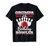 Photo Gallery grumpa of the birthday bowler bday bowling party celebrazione maglietta Photo Gallery grumpa of the birthday bowler bday bowling party celebrazione maglietta