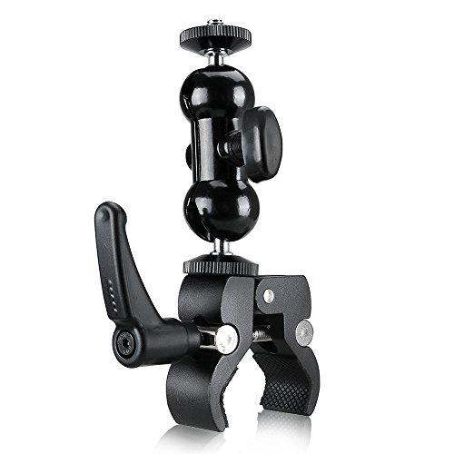 Camera Clamp Mount, Ball Head Clamp Magic Arm Super Clamp Camera Ball Mount Clamp w/ 1/4