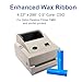 8 Rolls Desktop Thermal Transfer Ribbons -Enhanced Wax, 4.33